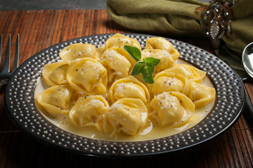 Meat Tortellini With Butter Sauce